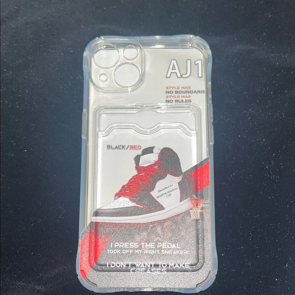 Black and Red Cell Phone Case